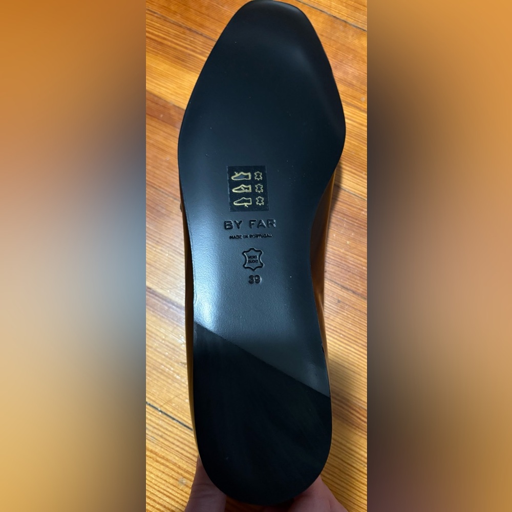 BY FAR Black Patent Mary Jane Flats with Slim Strap - Picture 10 of 14